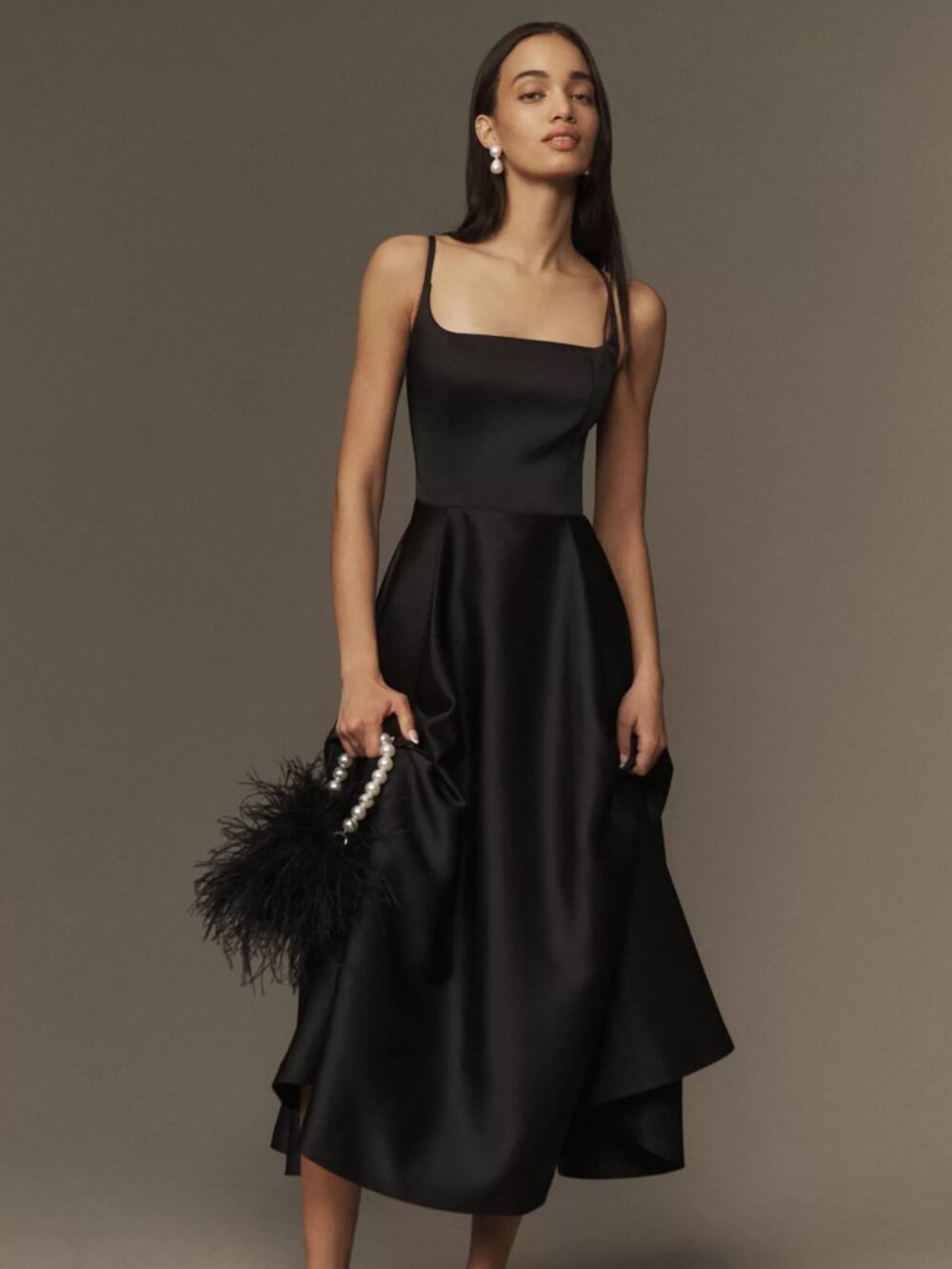 Rosallie Squareneck Midi Gown